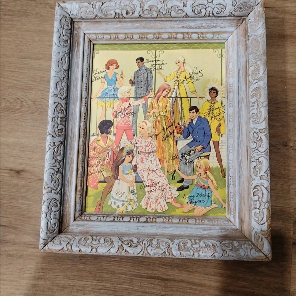 Vintage Mattel Barbie- Doll Family Portrait 1969-1970 8 1/2 X 11 Original Print